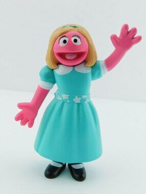 Sesame Street Place Prairie Dawn PVC Figure Blue 3” Fill-A-Bus Collectable